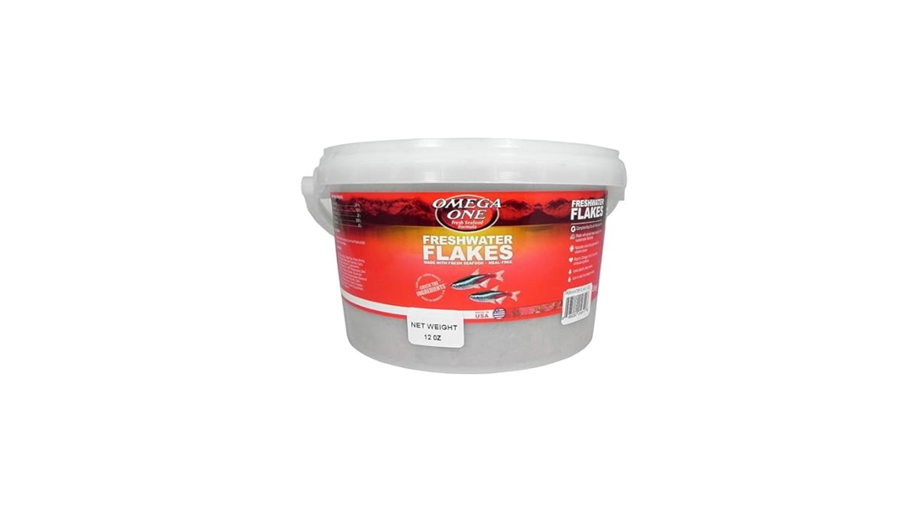 FRESHWATER FLAKES 336 GRS HOJUELAS OMEGA ONE ALIMENTO PARA PECES