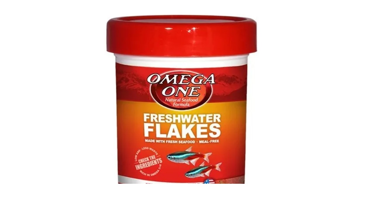 FRESHWATER FLAKES 28 GRS HOJUELAS OMEGA ONE ALIMENTO PARA PECES