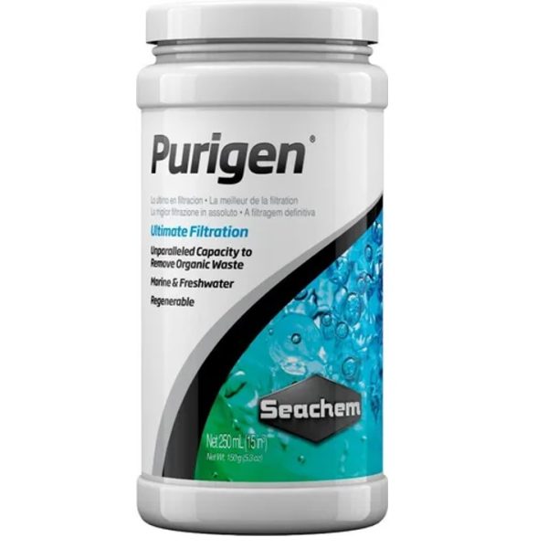 PURIGEN 250 ML SEACHEM MATERIAL FILTRANTE CONTROLA NITRITOS, NITRATOS,AMONIACO.