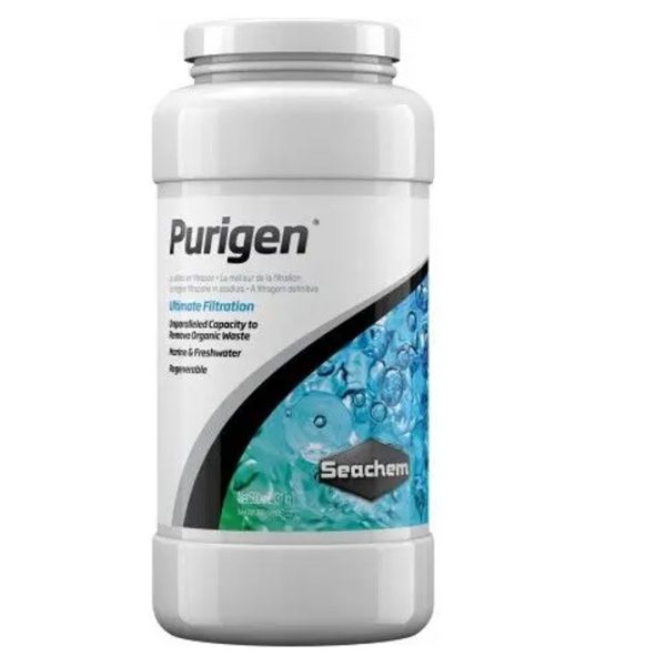 PURIGEN 500 ML  SEACHEM MATERIAL FILTRANTE CONTROLA NITRITOS, NITRATOS,AMONIACO.