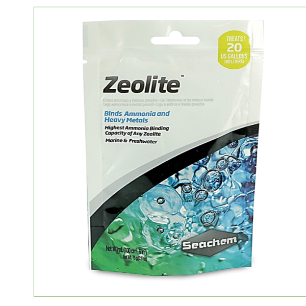 ZEOLITE 100 ML SEACHEM MATERIAL FILTRANTE ELIMINADOR DE AMONIACO