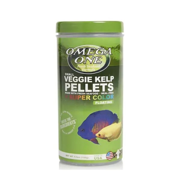 SUPER COLOR VEGGIE KELP PELLETS SMALL FLOTANTE  184 GR 3MM COMIDA PARA PECES VEGETAL