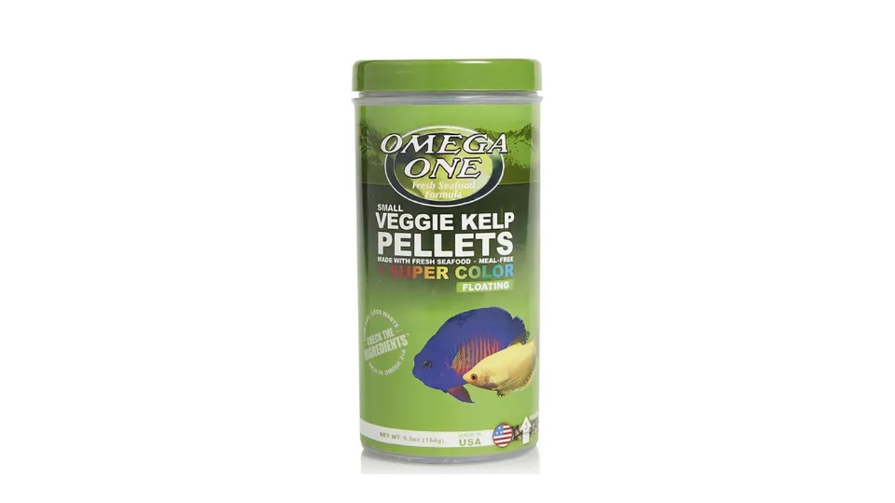 SUPER COLOR VEGGIE KELP PELLETS SMALL FLOTANTE 184 GR 3MM COMIDA PARA PECES VEGETAL