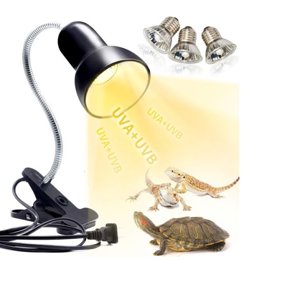 LAMPARA PARA REPTILES O TORTUGAS CON UVA Y UVB O LAMPARA DE CALOR