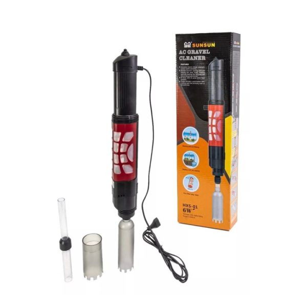 HXS-01  MANGUERA LIMPIADORA O ASPIRADORA  ELECTRICA DE GRAVA  MULTIFUNCIONAL PARA ACUARIOS SIFON