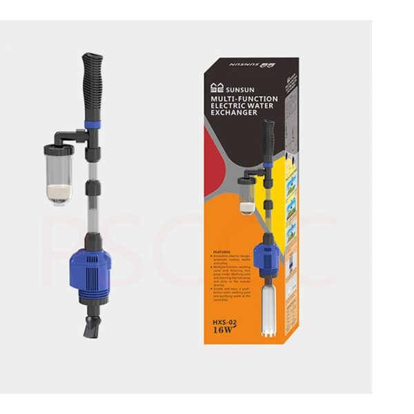 HXS-02 MANGUERA LIMPIADORA O ASPIRADORA  ELECTRICA DE GRAVA  MULTIFUNCIONAL PARA ACUARIOS SIFON
